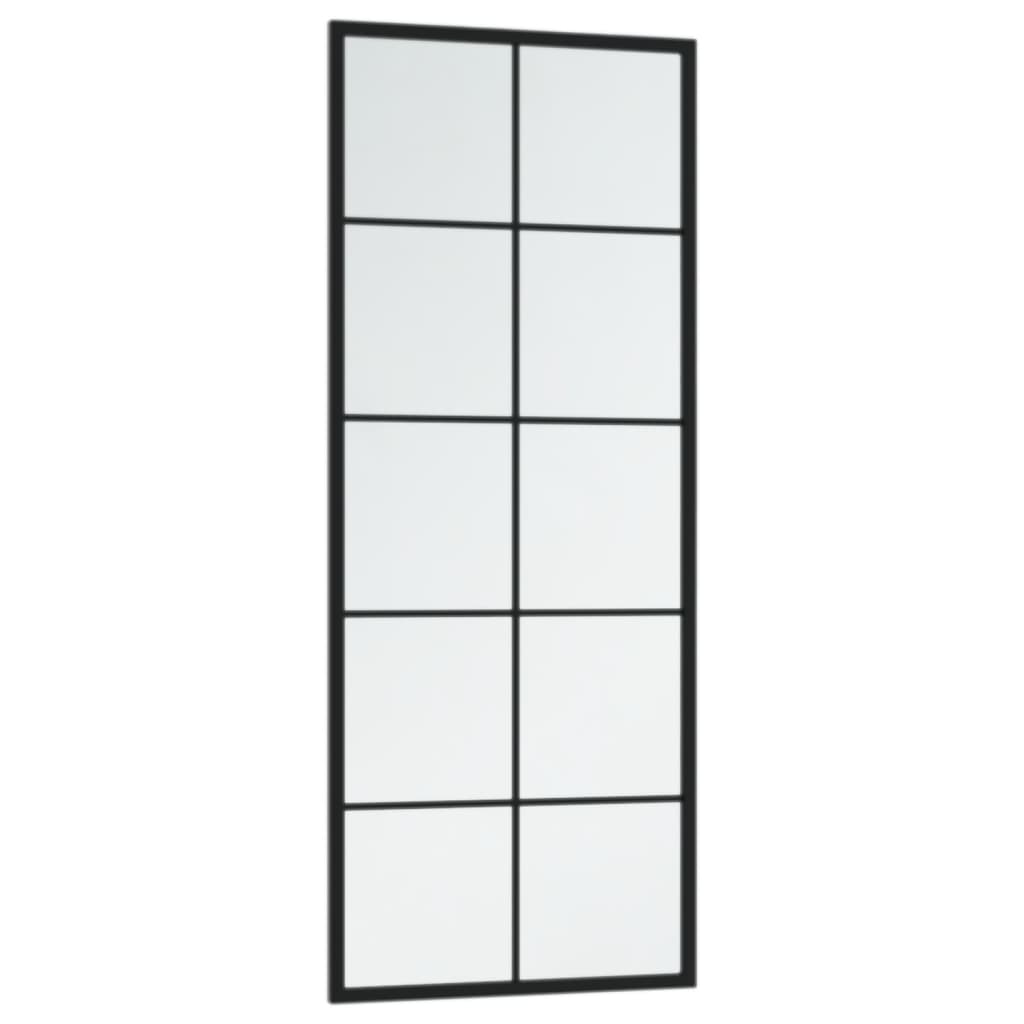 Puggioli mustat seinäpeilit 100x40cm (2 kpl metalli)