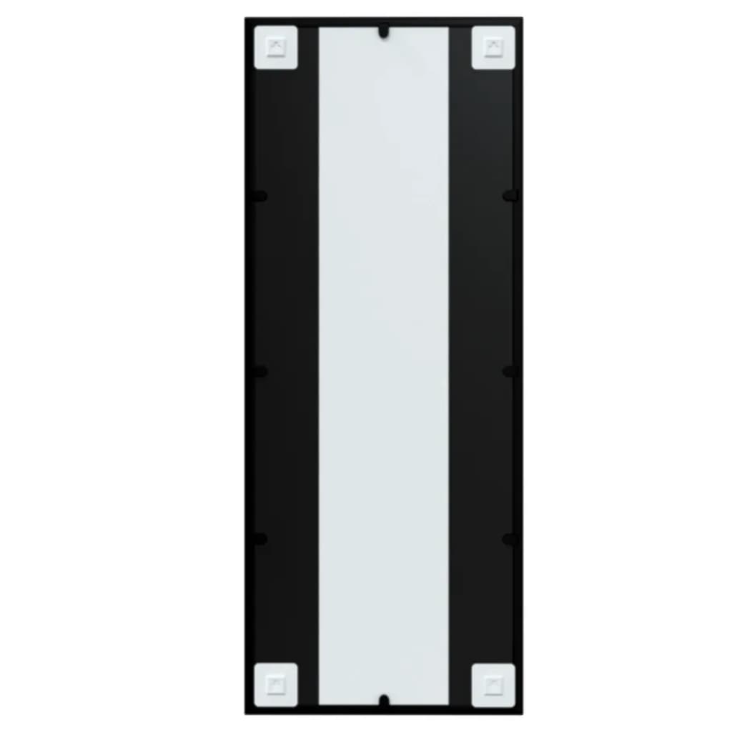 Puggioli mustat seinäpeilit 100x40cm (2 kpl metalli)