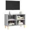 TV-taso täyspuiset jalat harmaa Sonoma 69,5x30x50 cm
