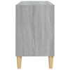 TV-taso täyspuiset jalat harmaa Sonoma 69,5x30x50 cm