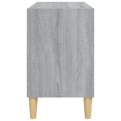 TV-taso täyspuiset jalat harmaa Sonoma 69,5x30x50 cm