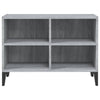 TV-taso metallijaloilla harmaa Sonoma 69,5x30x50 cm