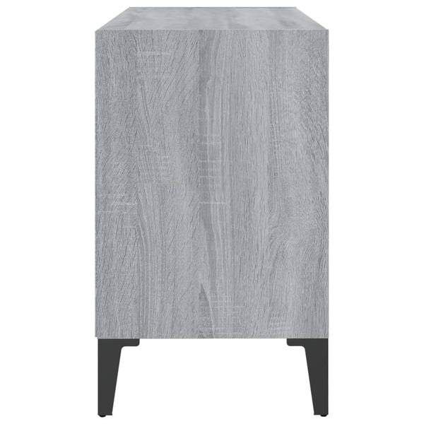 TV-taso metallijaloilla harmaa Sonoma 69,5x30x50 cm