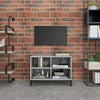 TV-taso metallijaloilla harmaa Sonoma 69,5x30x50 cm
