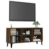 TV-taso metallijalat savutammi 103,5x30x50 cm