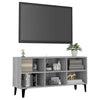 TV-taso metallijaloilla harmaa Sonoma 103,5x30x50 cm