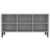 TV-taso metallijaloilla harmaa Sonoma 103,5x30x50 cm