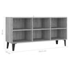 TV-taso metallijaloilla harmaa Sonoma 103,5x30x50 cm