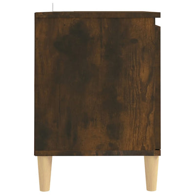 TV-taso täyspuujaloilla savutammi 103,5x35x50 cm