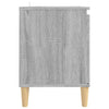 TV-taso täyspuiset jalat harmaa Sonoma 103,5x35x50 cm