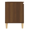 TV-taso täyspuiset jalat ruskea tammi 103,5x35x50 cm