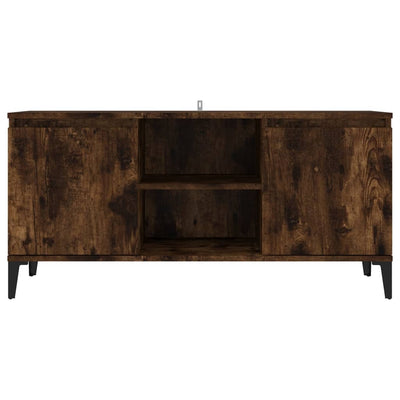 TV-taso metallijaloilla savutammi 103,5x35x50 cm