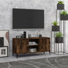 TV-taso metallijaloilla savutammi 103,5x35x50 cm