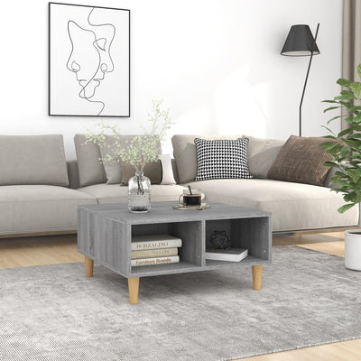 Sohvapöytä harmaa Sonoma 60x60x30 cm lastulevy