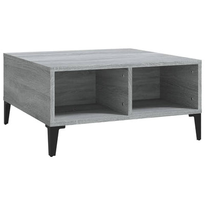 Sohvapöytä harmaa Sonoma 60x60x30 cm tekninen puu