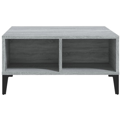 Sohvapöytä harmaa Sonoma 60x60x30 cm tekninen puu
