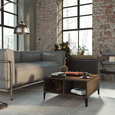 Ruskea sohvapöytä Julia 60x60x30cm (lastulevy)