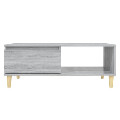 Sohvapöytä harmaa Sonoma 90x60x35 cm tekninen puu