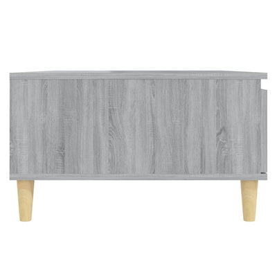 Sohvapöytä harmaa Sonoma 90x60x35 cm tekninen puu