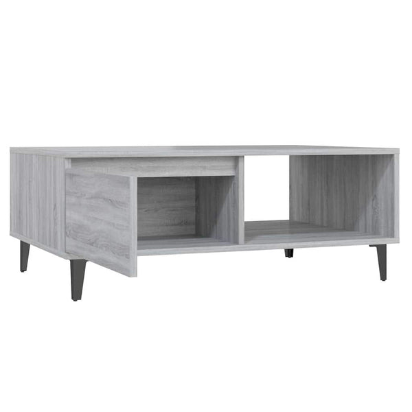 Sohvapöytä harmaa Sonoma 90x60x35 cm tekninen puu