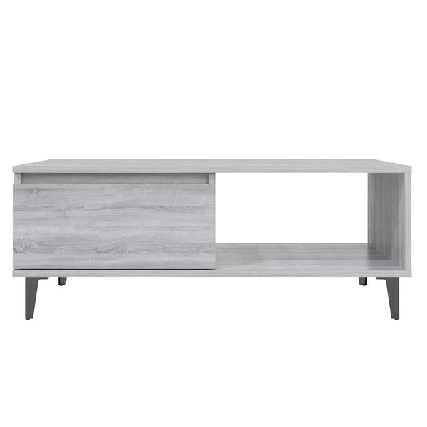 Sohvapöytä harmaa Sonoma 90x60x35 cm tekninen puu