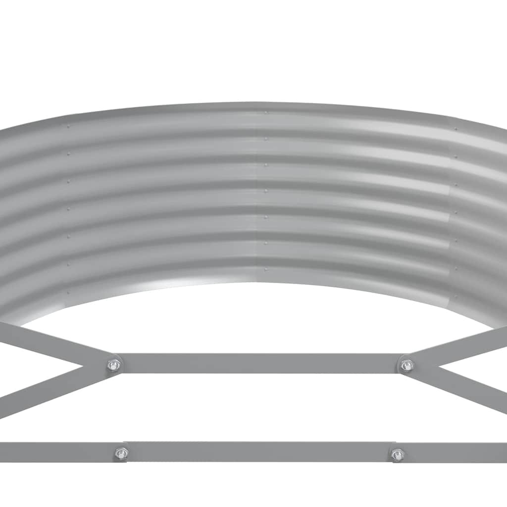 Antrasiitti korotettu kukkalaatikko Tudorenu 322x100x36cm (jauhemaalattu teräs)