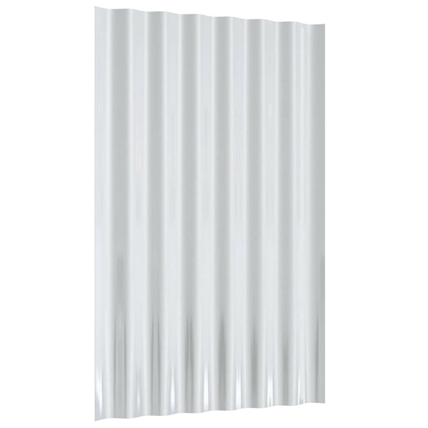 Kattopaneeli 12 kpl galvanoitu teräs harmaa 60x36 cm