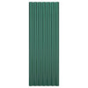Vihreä kattopaneeli Lorina 100x36cm (12 kpl jauhemaalattu teräs)