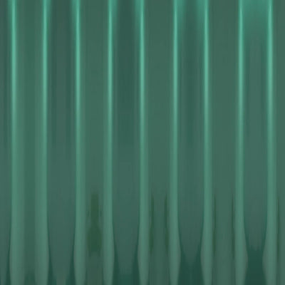 Vihreä kattopaneeli Lorina 100x36cm (12 kpl jauhemaalattu teräs)