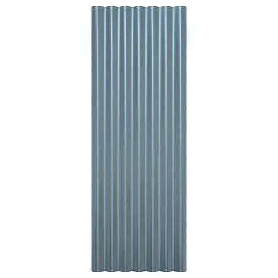 Harmaa kattopaneeli Lorina 100x36cm (12 kpl jauhemaalattu teräs)