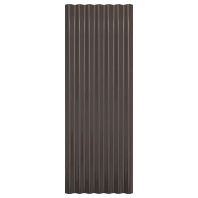 Ruskea kattopaneeli Lorina 100x36cm (12 kpl jauhemaalattu teräs)