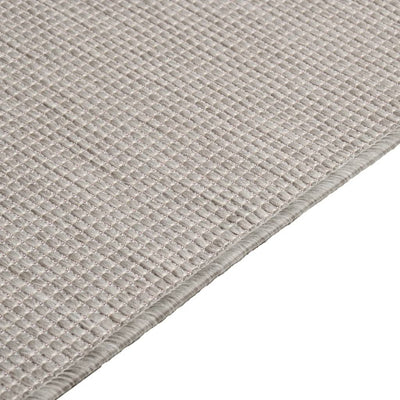 Harmaanruskea ulkomatto flatweave Viland 100x200cm