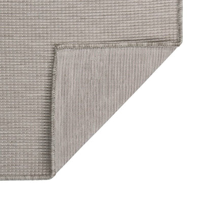 Harmaanruskea ulkomatto flatweave Viland 160x230cm