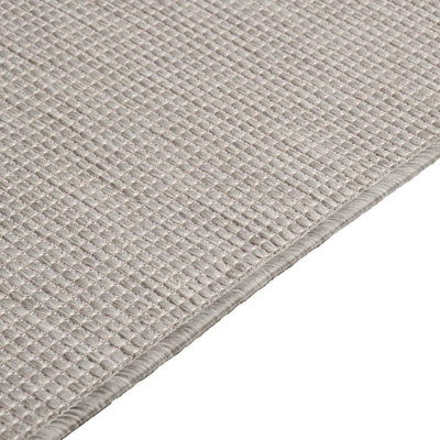 Harmaanruskea ulkomatto flatweave Viland 200x280cm
