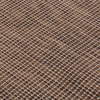 Ruskea ulkomatto flatweave Viland 140x200cm
