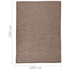 Ruskea ulkomatto flatweave Viland 200x280cm