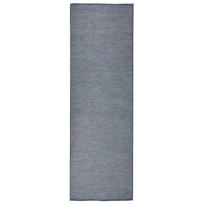 Ulkomatto Flatweave 80x250 cm sininen