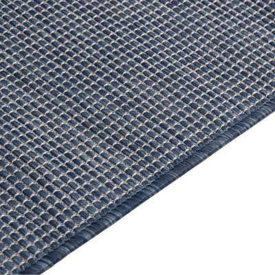 Ulkomatto Flatweave 80x250 cm sininen