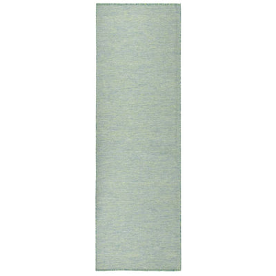 Ulkomatto Flatweave 80x250 cm turkoosi