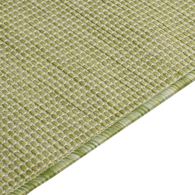 Vihreä ulkomatto flatweave Viland 140x200cm