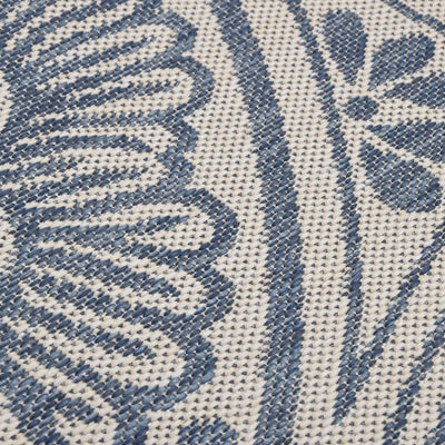 Ulkomatto Flatweave 140x200 cm sininen kuvio