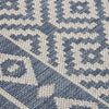 Ulkomatto Flatweave 80x150 cm siniset raidat