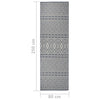 Siniset ulkomatto flatweave Viland 80x250cm (raidat)