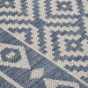 Ulkomatto Flatweave 120x170 cm siniset raidat