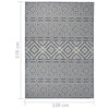 Ulkomatto Flatweave 120x170 cm siniset raidat