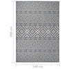 Ulkomatto Flatweave 140x200 cm siniset raidat