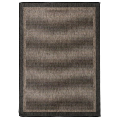 Ulkomatto Flatweave 120x170 cm tummanruskea