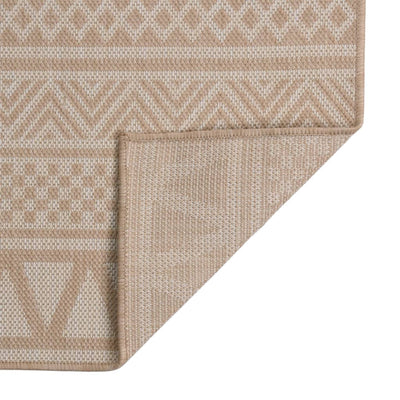 Ulkomatto Flatweave 120x170 cm ruskeat raidat