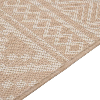 Ulkomatto Flatweave 120x170 cm ruskeat raidat