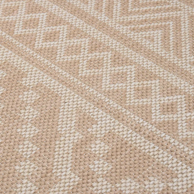 Ruskeat ulkomatto flatweave Viland 120x170cm (raidat)